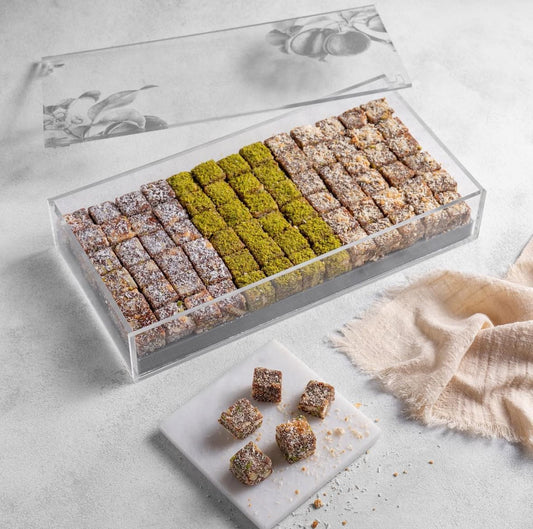 Eid chocolate gift box with mixed sweets and nuts